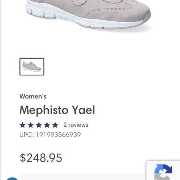 Mephisto Leather Sneakers Air Relax Shock Absorbing Soles White Silver Ladies 10 - Picture 13 of 16